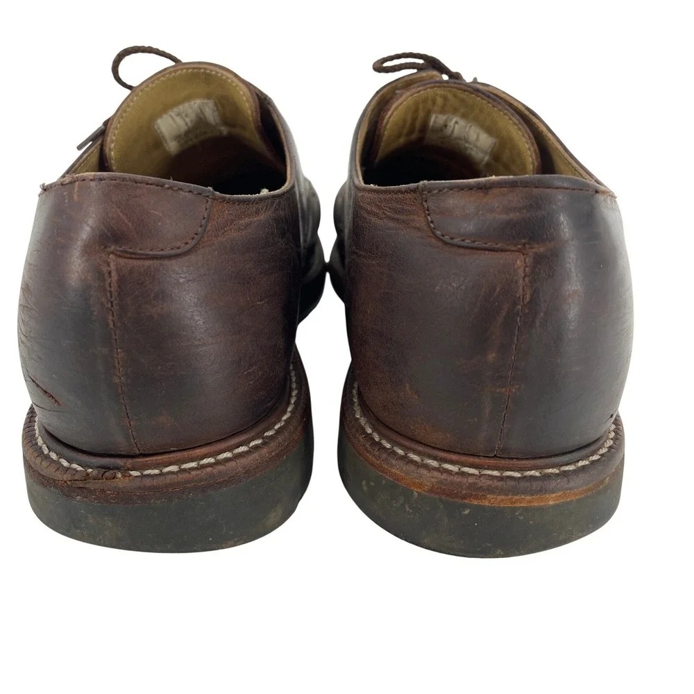 L.L. Bean Vintage Derby‎ Shoes Mens 13 M Brown Good Leather Vibram Oxford
